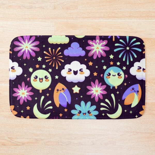 Item preview, Kawaii Fireworks Pattern designed and sold by BassHeadMomma.