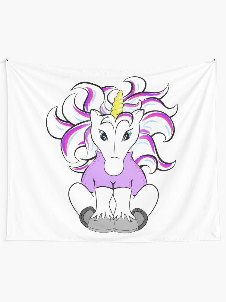 Alternate view of Unicorn in a Turtleneck Tapestry