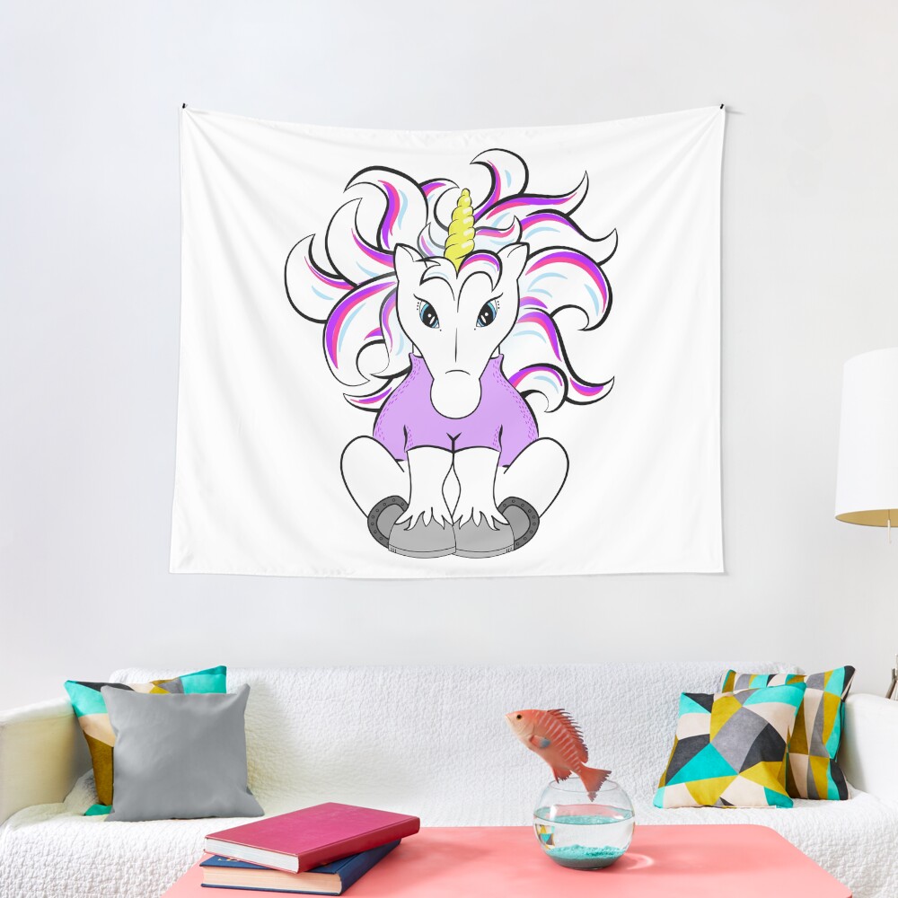 Unicorn in a Turtleneck Tapestry