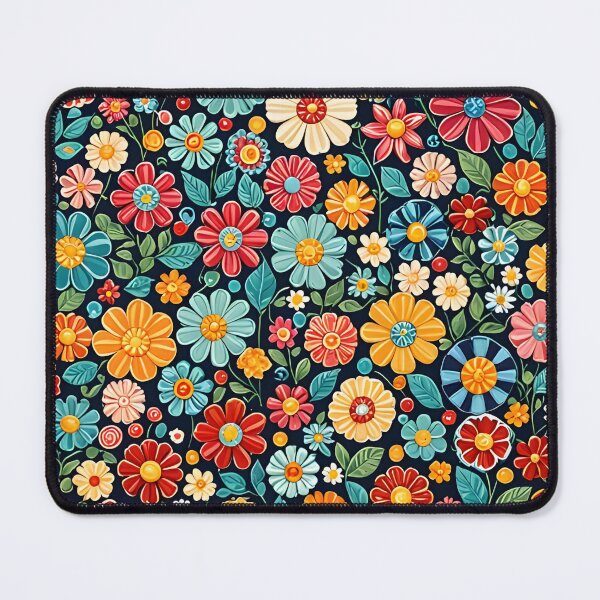 Item preview, Flowers and Leaves Pattern designed and sold by AJSRPrints.