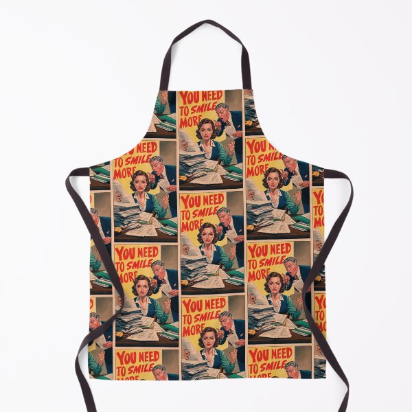 Item preview, “You Need to Smile More” Vintage Satire Art  designed and sold by 3MillsDesign.