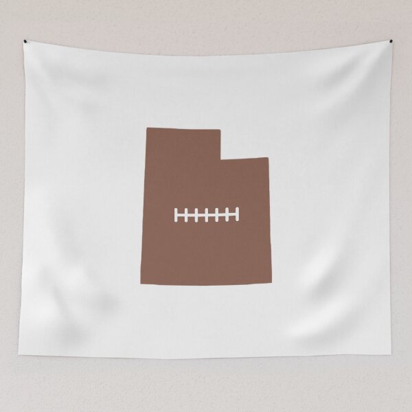 Item preview, Utah State Outline Football Stitch designed and sold by US States Merch.