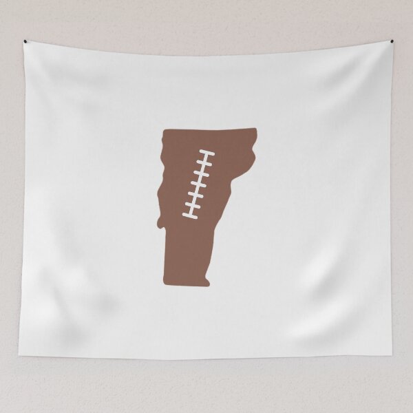 Item preview, Vermont State Outline Football Stitch designed and sold by US States Merch.