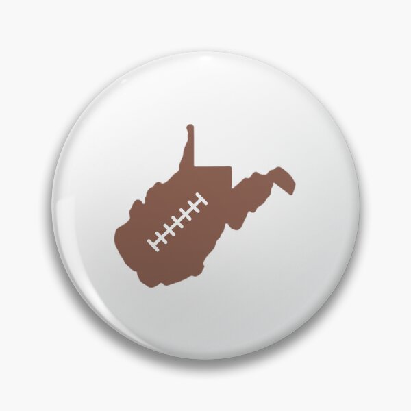 Item preview, West Virginia State Outline Football Stitch designed and sold by US States Merch.