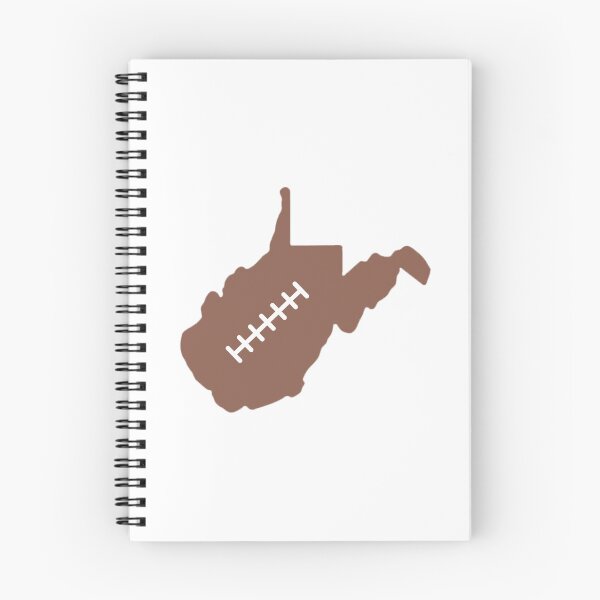 Item preview, West Virginia State Outline Football Stitch designed and sold by US States Merch.