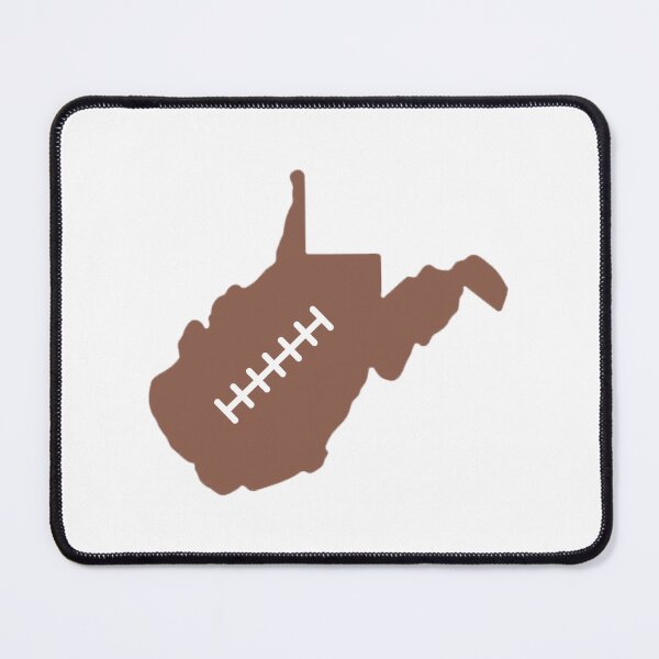 Item preview, West Virginia State Outline Football Stitch designed and sold by US States Merch.