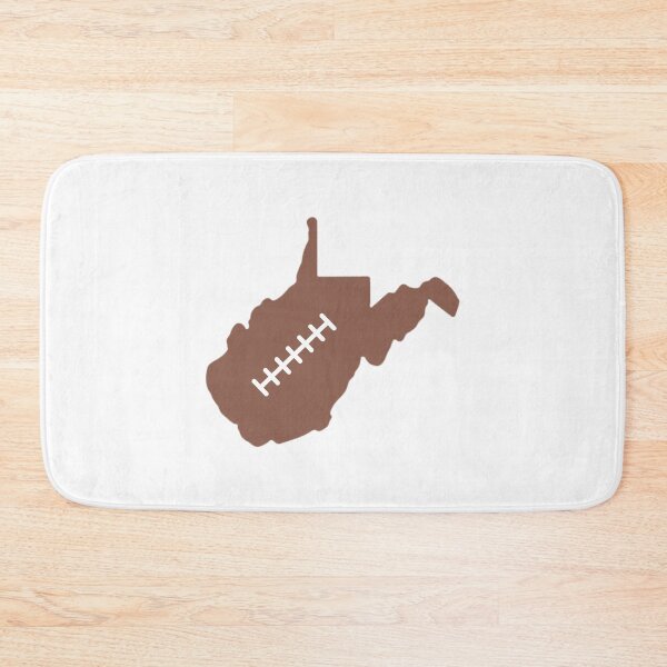 Item preview, West Virginia State Outline Football Stitch designed and sold by US States Merch.