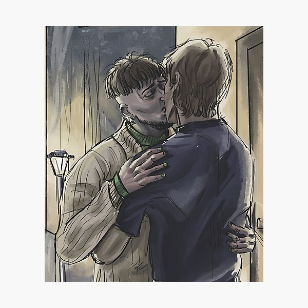 Item preview, Käärijä and Bojan bojere kiss sticker/print designed and sold by lumea-art.