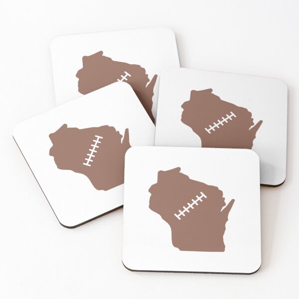 Item preview, Wisconsin State Outline Football Stitch designed and sold by US States Merch.