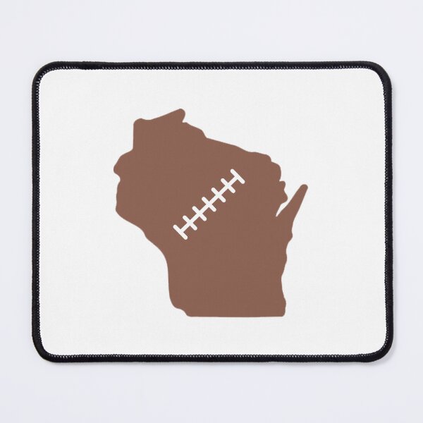 Item preview, Wisconsin State Outline Football Stitch designed and sold by US States Merch.