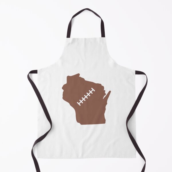 Item preview, Wisconsin State Outline Football Stitch designed and sold by US States Merch.