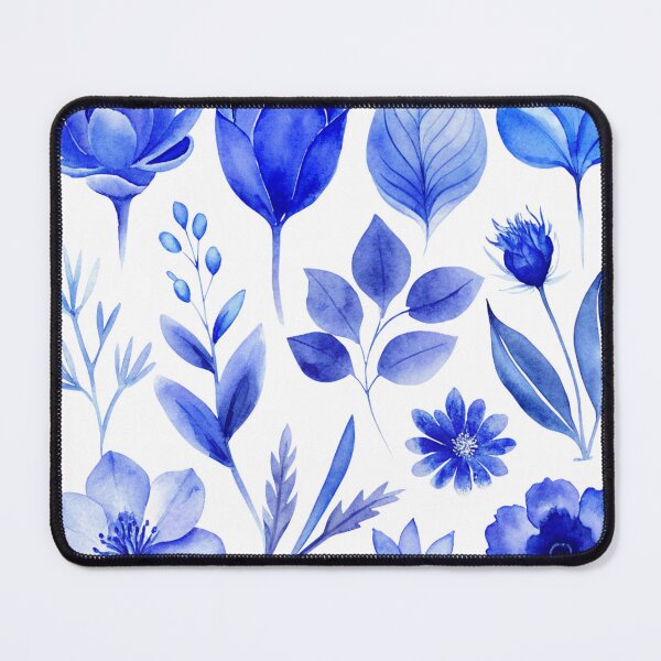 Item preview, Captivating Blue Floral Watercolor Illustrations - Versatile Artwork, Home Decor, and More designed and sold by Motifai.