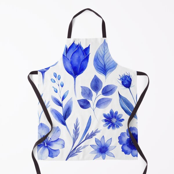 Item preview, Captivating Blue Floral Watercolor Illustrations - Versatile Artwork, Home Decor, and More designed and sold by Motifai.