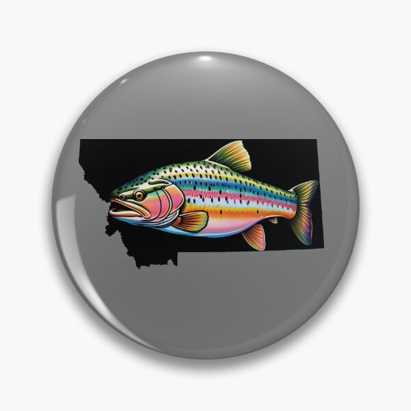 Item preview, 406 - Montana - Fish MT (rainbow trout) designed and sold by Gilby-Designs.