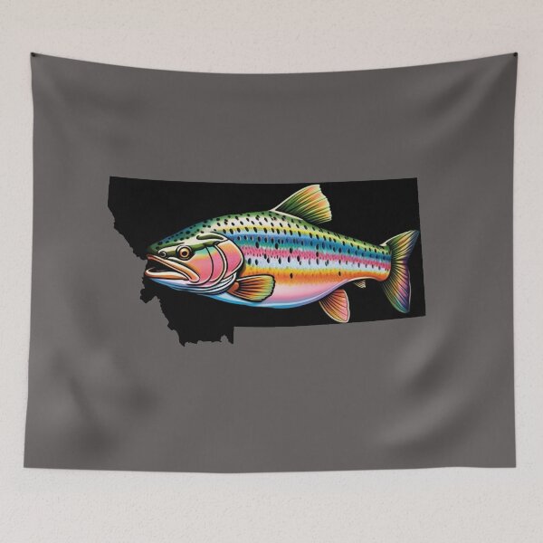 Item preview, 406 - Montana - Fish MT (rainbow trout) designed and sold by Gilby-Designs.