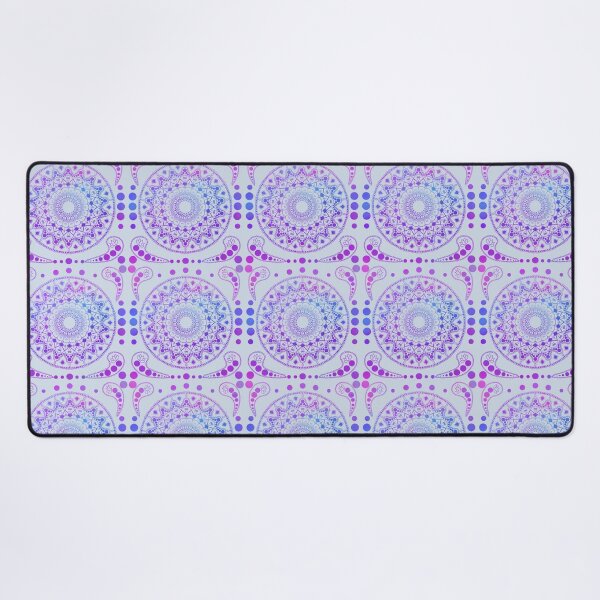 Item preview, Cool Colors Gradient Mandala with Gray Blue Overlay  designed and sold by JaygiesDesign.