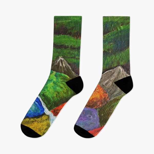 Item preview, Aurora over mountain peaks designed and sold by George Hutton Hunter.