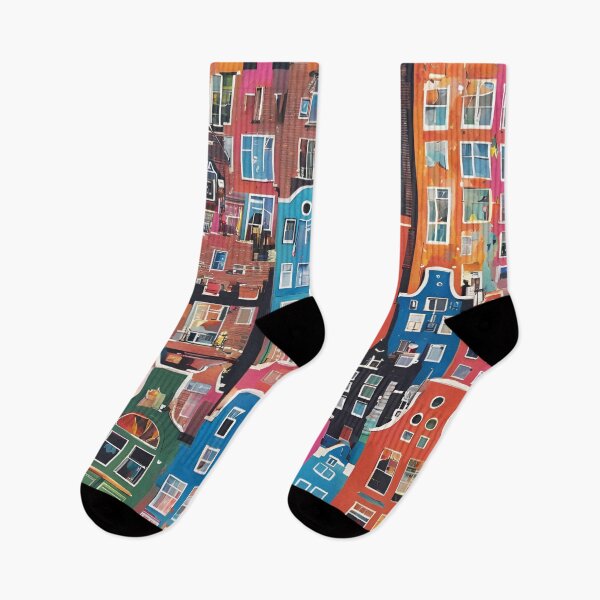 Item preview, Amsterdam buildings pattern designed and sold by TheRightHonMP.