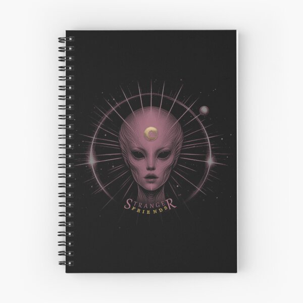Item preview, STRANGER FRIENDS, Aliens, Extraterrestrial, UFO, FirstContact, Pink designed and sold by CrisMor-Art.