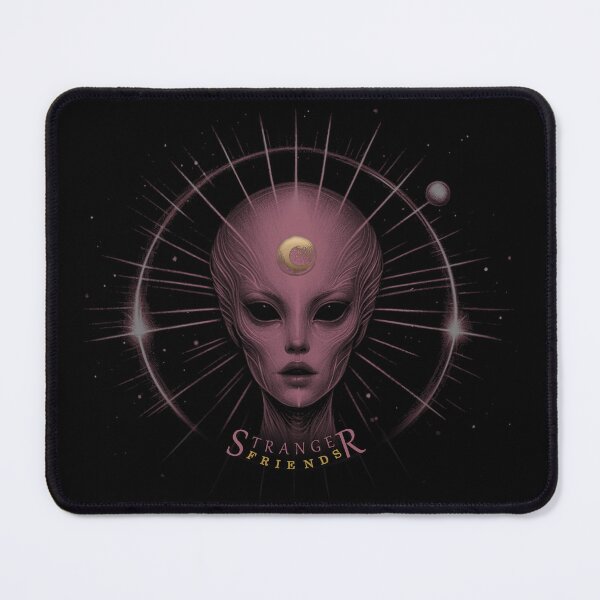 Item preview, STRANGER FRIENDS, Aliens, Extraterrestrial, UFO, FirstContact, Pink designed and sold by CrisMor-Art.
