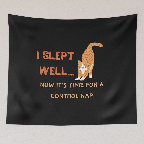 Item preview, I SLEPT  WELL...NOW IT'S TIME FOR A CONTROL NAP designed and sold by Belweder.
