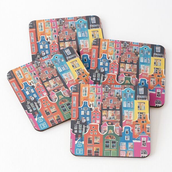 Item preview, Amsterdam buildings pattern designed and sold by TheRightHonMP.