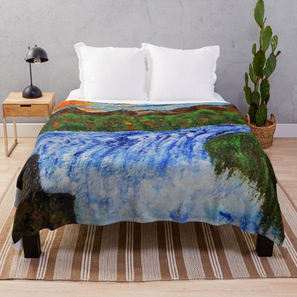Item preview, Sun over waterfall designed and sold by George Hutton Hunter.