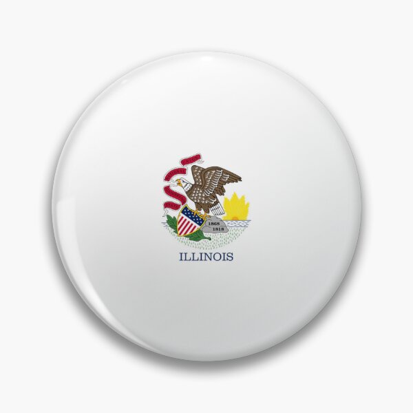 Item preview, Illinois State Flag designed and sold by US States Merch.