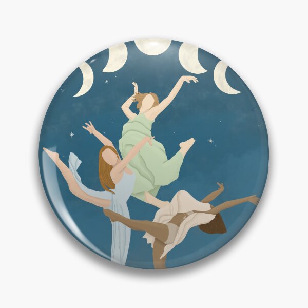 Item preview, Women dancing under moon phases designed and sold by CreativeElle.
