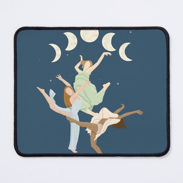 Item preview, Women dancing under moon phases designed and sold by CreativeElle.