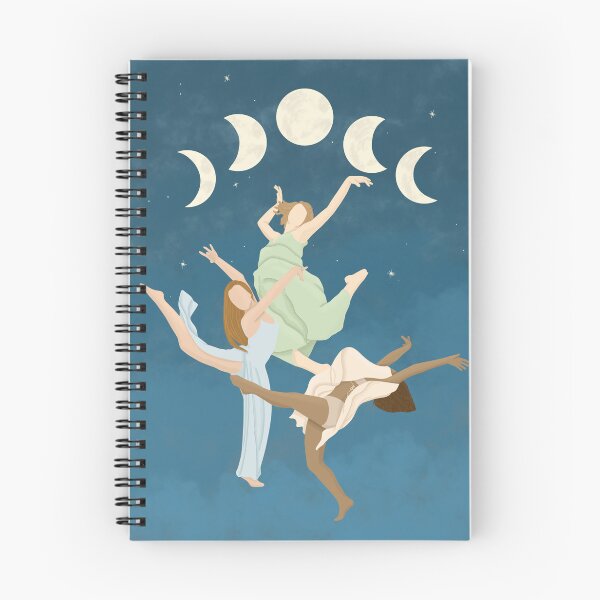 Item preview, Women dancing under moon phases designed and sold by CreativeElle.