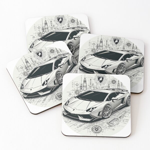 Item preview, Engineering Elegance: The Lamborghini Blueprint designed and sold by MiszungART.
