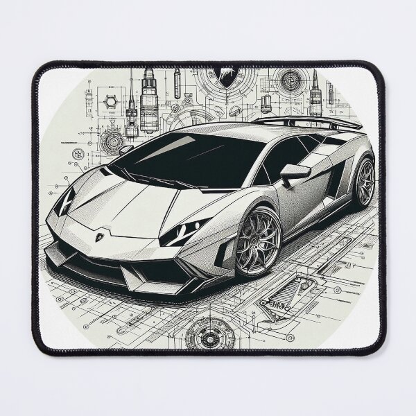 Item preview, Engineering Elegance: The Lamborghini Blueprint designed and sold by MiszungART.