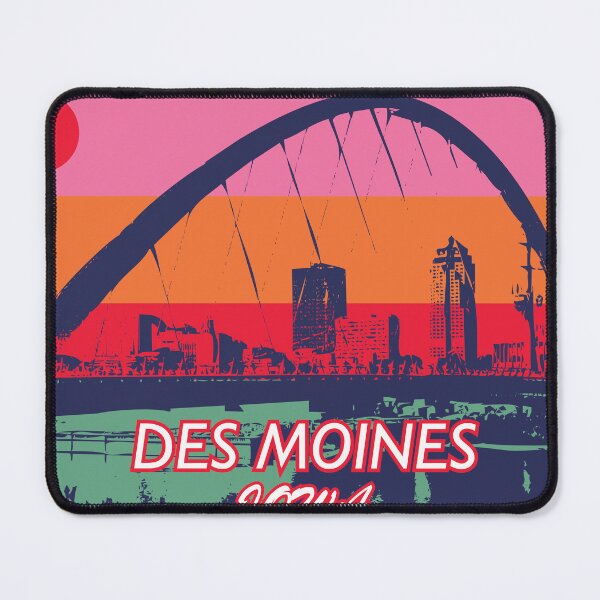 Item preview, Des moine iowa pop art vintage designed and sold by Paintbase.