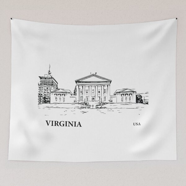 Item preview, Virginia State USA designed and sold by Lakeric Cityscapes.