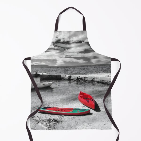 Item preview, Two Red Kayaks. Color Selective Photography  designed and sold by Pretty-Bird.