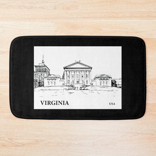 Item preview, Virginia State USA designed and sold by Lakeric Cityscapes.