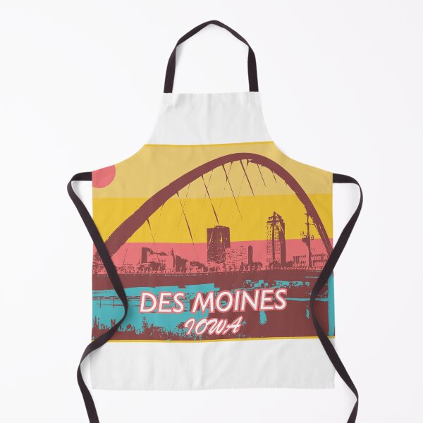 Aperçu de l'œuvre Des Moine Iowa pop art vintage créée et vendue par Paintbase.