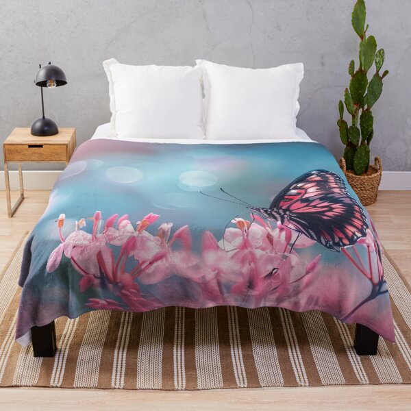 Item preview, Butterfly with Pink Flowers designed and sold by OccultDreams.
