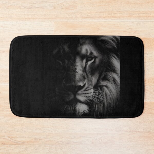 Item preview, León en blanco y negro designed and sold by Dragoncc.