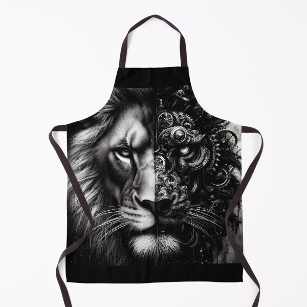 Item preview, B&W Steam Punk Lion designed and sold by Dragoncc.