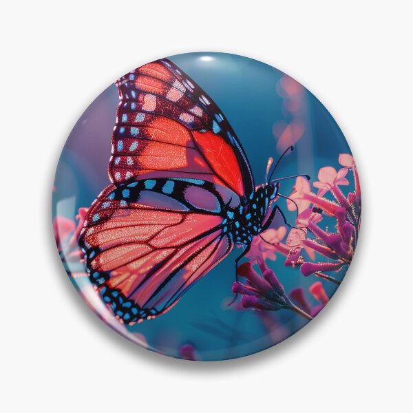Item preview, Butterfly with Pink Flowers (Variation) designed and sold by OccultDreams.