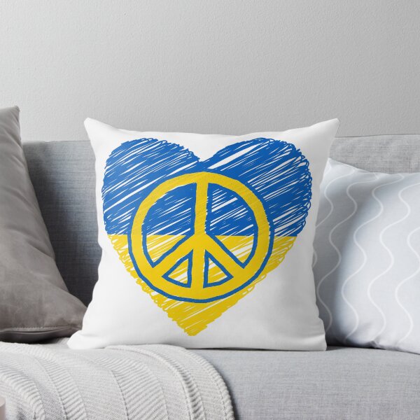Item preview, Ukrainian Blue and Gold Heart Peace designed and sold by EdmondsLove.