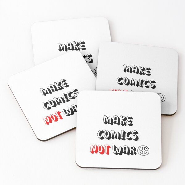 Item preview, Make Comics Not War - funny gift for comic artists designed and sold by ArtYourStyle.