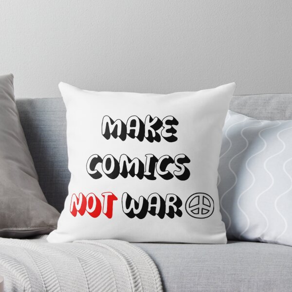 Item preview, Make Comics Not War - funny gift for comic artists designed and sold by ArtYourStyle.