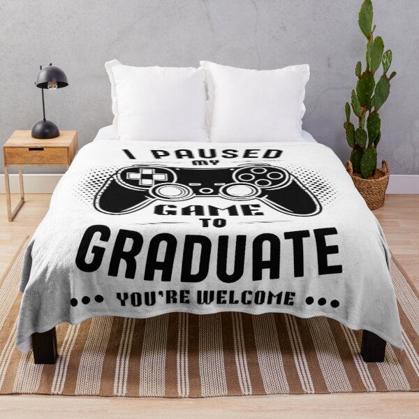 Item preview, I Paused My Game To Graduate - Gamer Humor designed and sold by Teetreasure2.