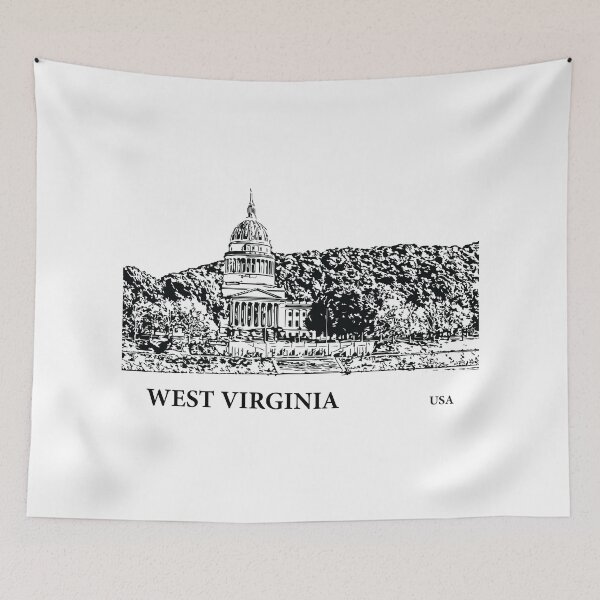 Item preview, West Virginia State USA designed and sold by Lakeric Cityscapes.