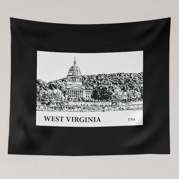Item preview, West Virginia State USA designed and sold by Lakeric Cityscapes.