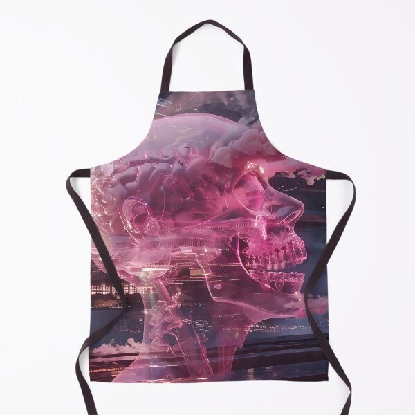 Item preview, pink transparent skull designed and sold by pencil-art98.