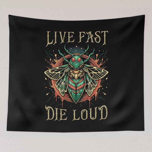 Item preview, Live fast, die loud designed and sold by onemoremask.